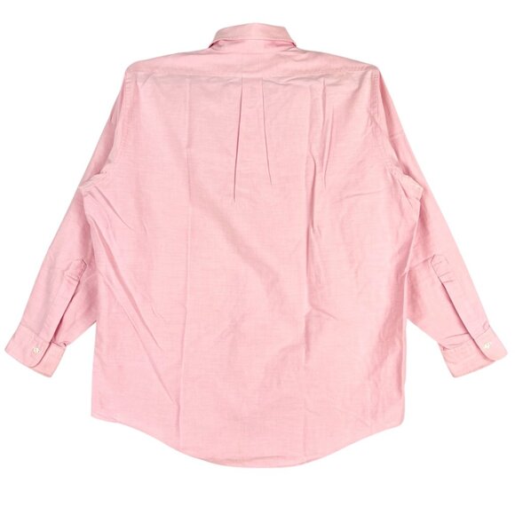 Brooks Brothers Men's Long Sleeve Pink Shirt Size 16.5/33 Button-Down Collar - Picture 2 of 10